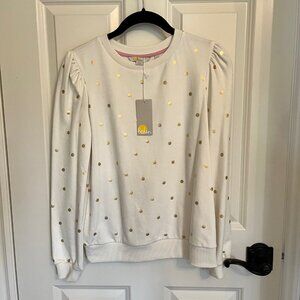 Boden White Sweatshirt